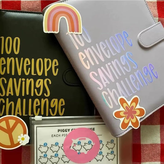 100 Envelope Savings Challenge Binder, Savings Challenge, Money Organizer, Budget Planner Book