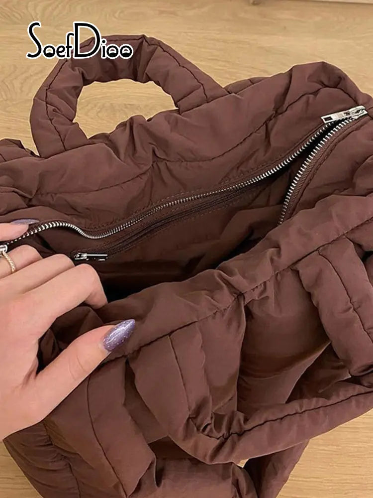Cotton-Padded Jacket Bag
